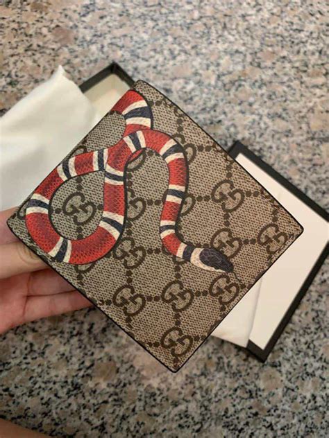 fake gucci wallet with snake|gucci snake wallet men's.